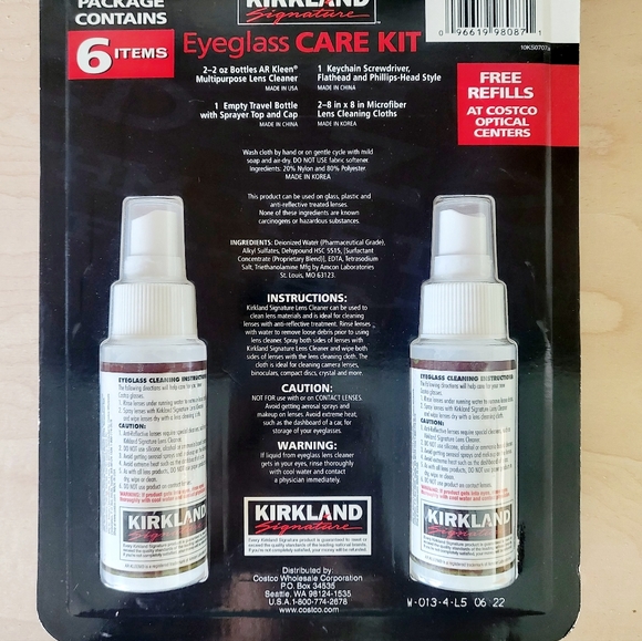 Kirkland Signature Other Kirkland Signature Eyeglass Care Kit